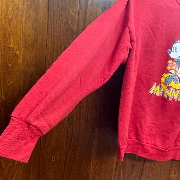 Vintage Minnie Mouse Red Sweater Mickey And Co Women's XL Crewneck Made In USA - Picture 4 of 7